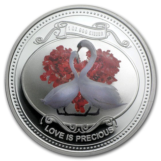 2014 Niue 1 oz Silver $2 Love is Precious Proof (w/Box & COA) 2014 Niue 1 oz Silver $2 Love is Precious Proof (w/Box & COA)