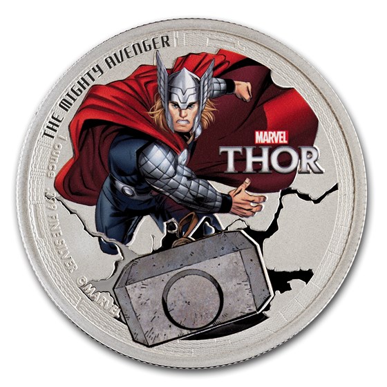 2014 Niue 1 oz Silver Avenger Thor 2014 Niue 1 oz Silver Avenger Thor