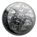 2014 Niue 1 oz Silver Hawksbill Turtle (Abrasions)