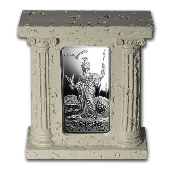 2014 Niue 2 oz Silver $5 Gods of Ancient Greece Proof (Athena)