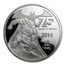 2014 Niue 2 oz Silver 75 Years of Batman (COA Signed by Miller)