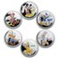 2014 Niue 6-Coin Silver $2 Disney Mickey & Friends Set