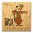 2014 Niue Proof Silver $1 Cartoon Characters Yogi Bear