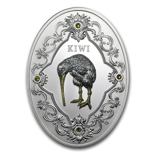 2014 Niue Proof Silver Royal Faberge Gift Kiwi 2014 Niue Proof Silver Royal Faberge Gift Kiwi