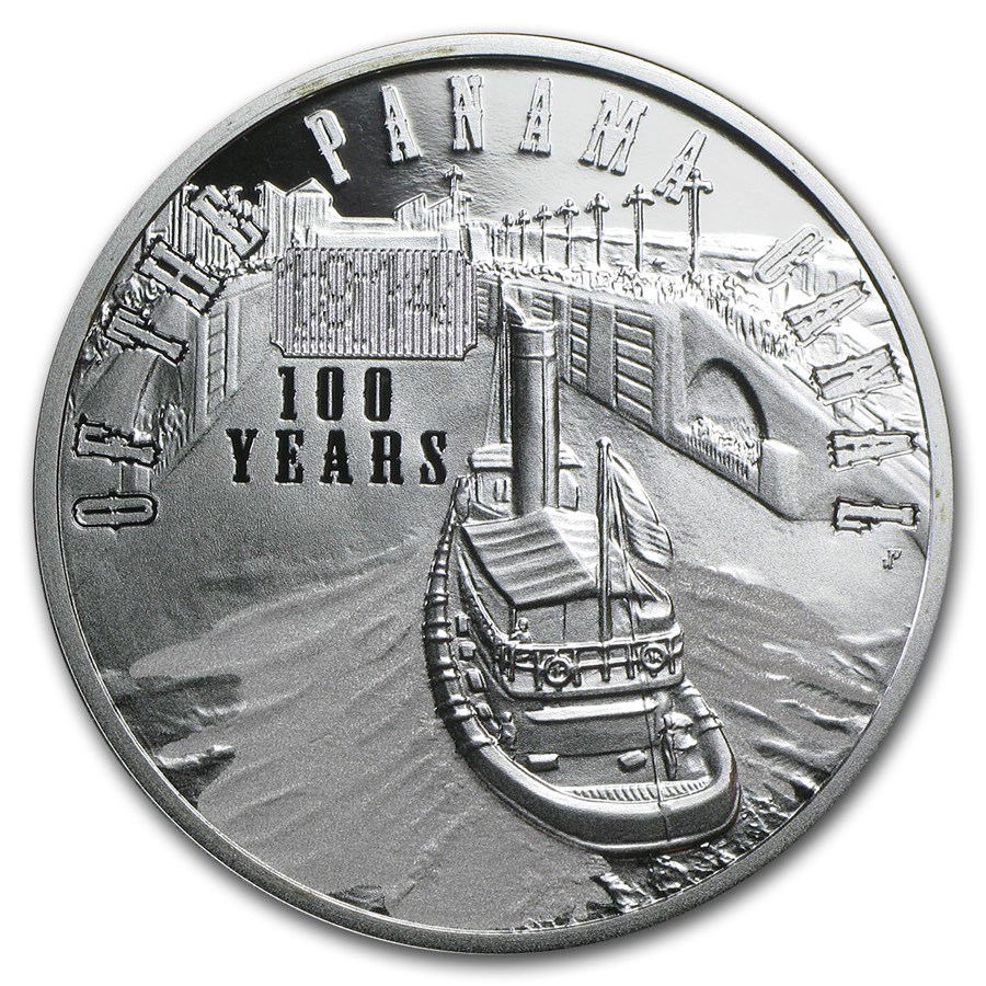 2014 Niue Silver 100th Anniversary of the Panama Canal Proof