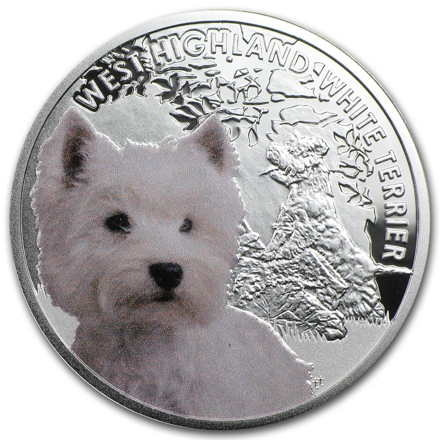 2014 Niue Silver Man's Best Friends Dogs Highland White Terrier
