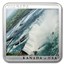 2014 Niue Silver Niagara Waterfall Square Coin Proof
