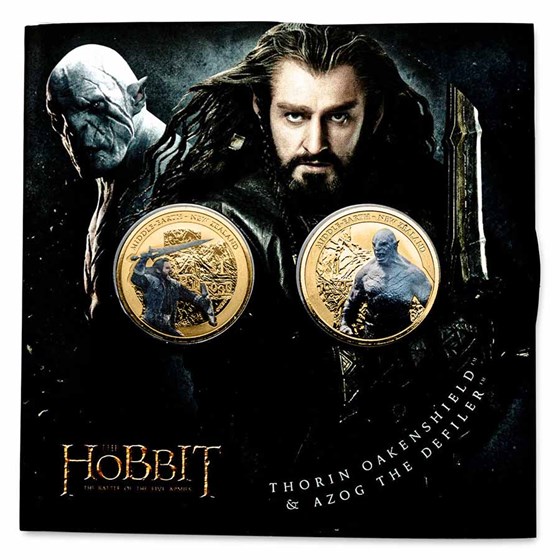 2014 NZL 20 gram The Hobbit: Battle of Five Armies 2-Coin Set BU 2014 NZL 20 gram The Hobbit: Battle of Five Armies 2-Coin Set BU