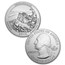 2014-P 5-Coin 5 oz Silver Burnished ATB Set (w/Box & COA)