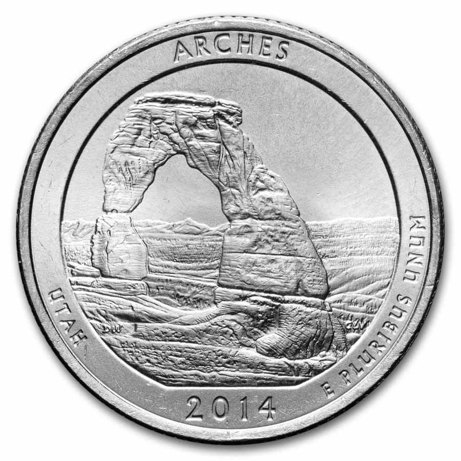 2014-P ATB Quarter Arches National Park BU