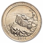 2014-P ATB Quarter Shenandoah National Park 40-Coin Roll BU