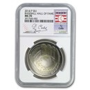 2014-P Baseball HOF $1 Silver Commem MS-70 NGC