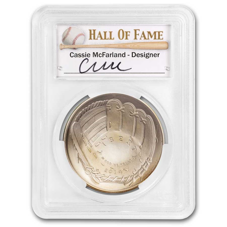 2014-P Baseball HOF $1 Silver Commem MS-70 PCGS (FS, McFarland)