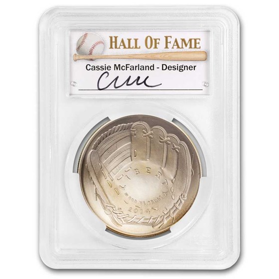 2014-P Baseball HOF $1 Silver Commem MS-70 PCGS (FS, McFarland) 2014-P Baseball HOF $1 Silver Commem MS-70 PCGS (FS, McFarland)