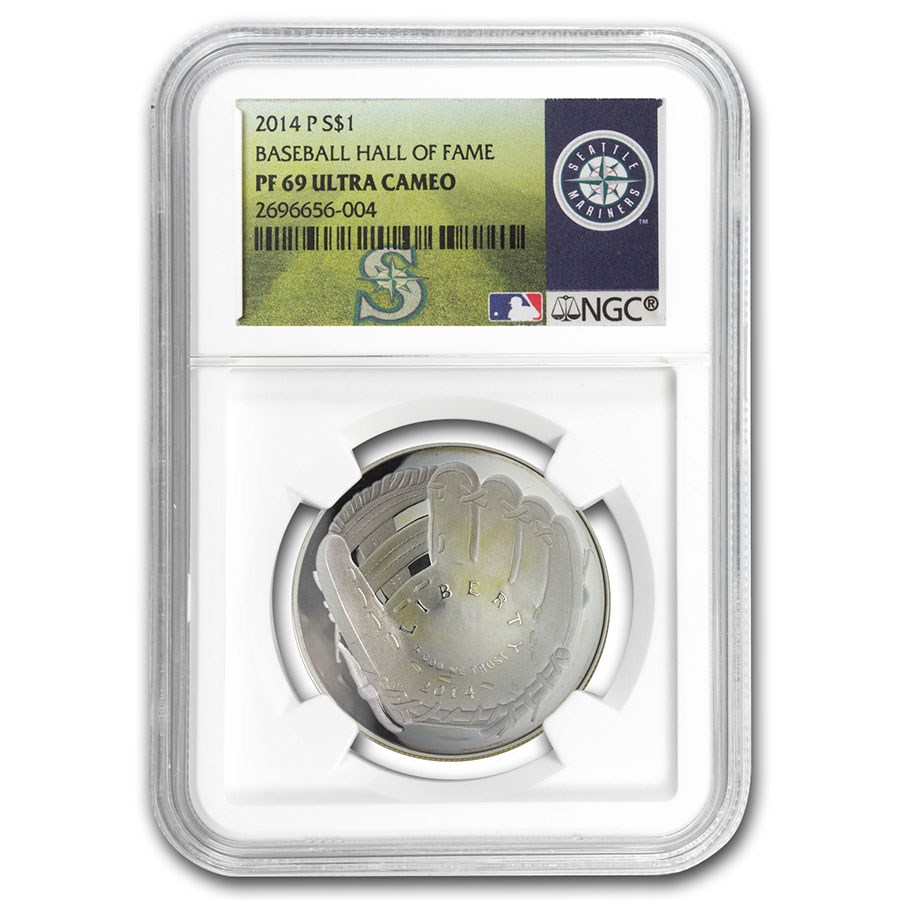 2014-P Baseball HOF $1 Silver Commem PF-69 NGC