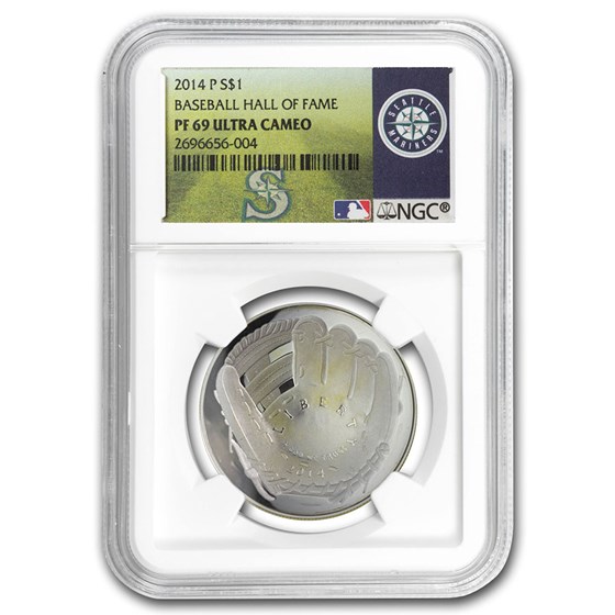 2014-P Baseball HOF $1 Silver Commem PF-69 NGC 2014-P Baseball HOF $1 Silver Commem PF-69 NGC
