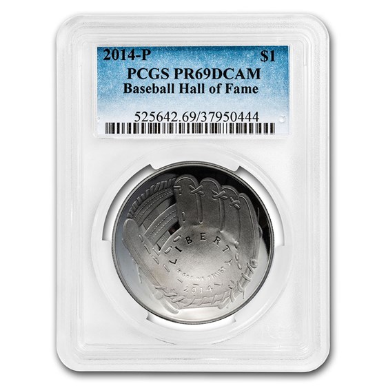 2014-P Baseball HOF $1 Silver Commemorative PR-69 PCGS 2014-P Baseball HOF $1 Silver Commemorative PR-69 PCGS