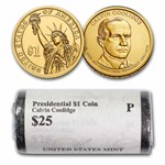 2014-P Calvin Coolidge 25-Coin Presidential Dollar Roll BU