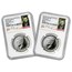 2014-P/D 2-Coin 50th Anniv Kennedy 1/2 Dollar Set SP-66 NGC (ER)