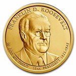 2014-P Franklin Roosevelt 25-Coin Presidential Dollar Roll BU