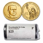 2014-P Herbert Hoover 25-Coin Presidential Dollar Roll BU