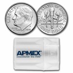 2014-P Roosevelt Dime 50-Coin Roll BU