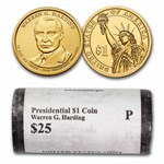 2014-P Warren Harding 25-Coin Presidential Dollar Roll BU