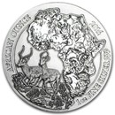2014 Rwanda 1 oz Silver African Impala BU
