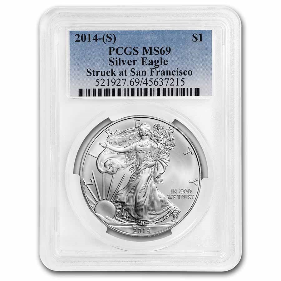 2014 (S) American Silver Eagle MS-69 PCGS