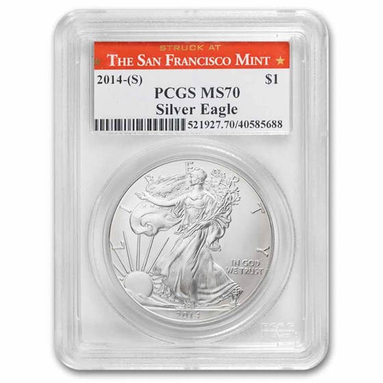 2014 (S) American Silver Eagle MS-70 PCGS