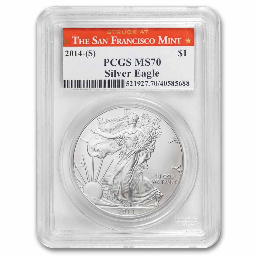 2014 (S) American Silver Eagle MS-70 PCGS