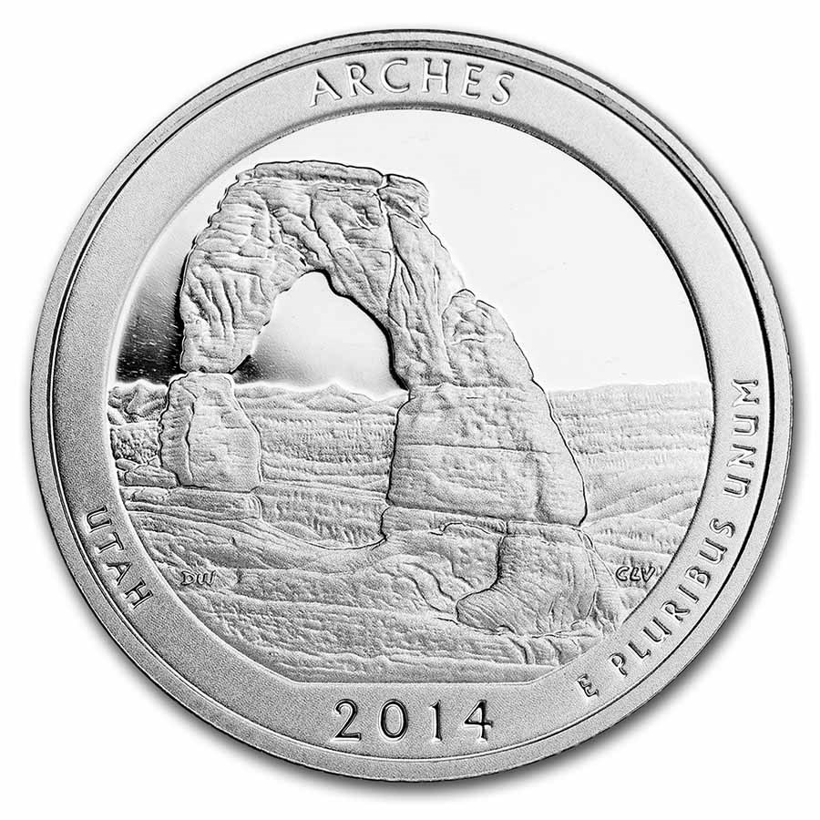 2014-S ATB Quarter Aches National Historical Proof (Silver)