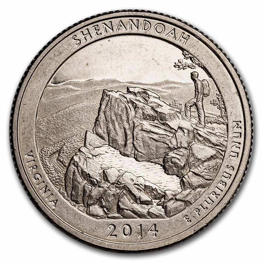 2014-S ATB Quarter Shenandoah National Park Proof