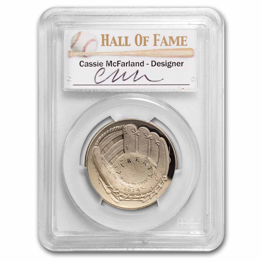 2014-S Baseball HOF 1/2 Dollar Clad PR-70 PCGS (Long Beach)