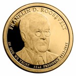 2014-S Franklin Roosevelt 20-Coin Presidential Dollar Roll PR