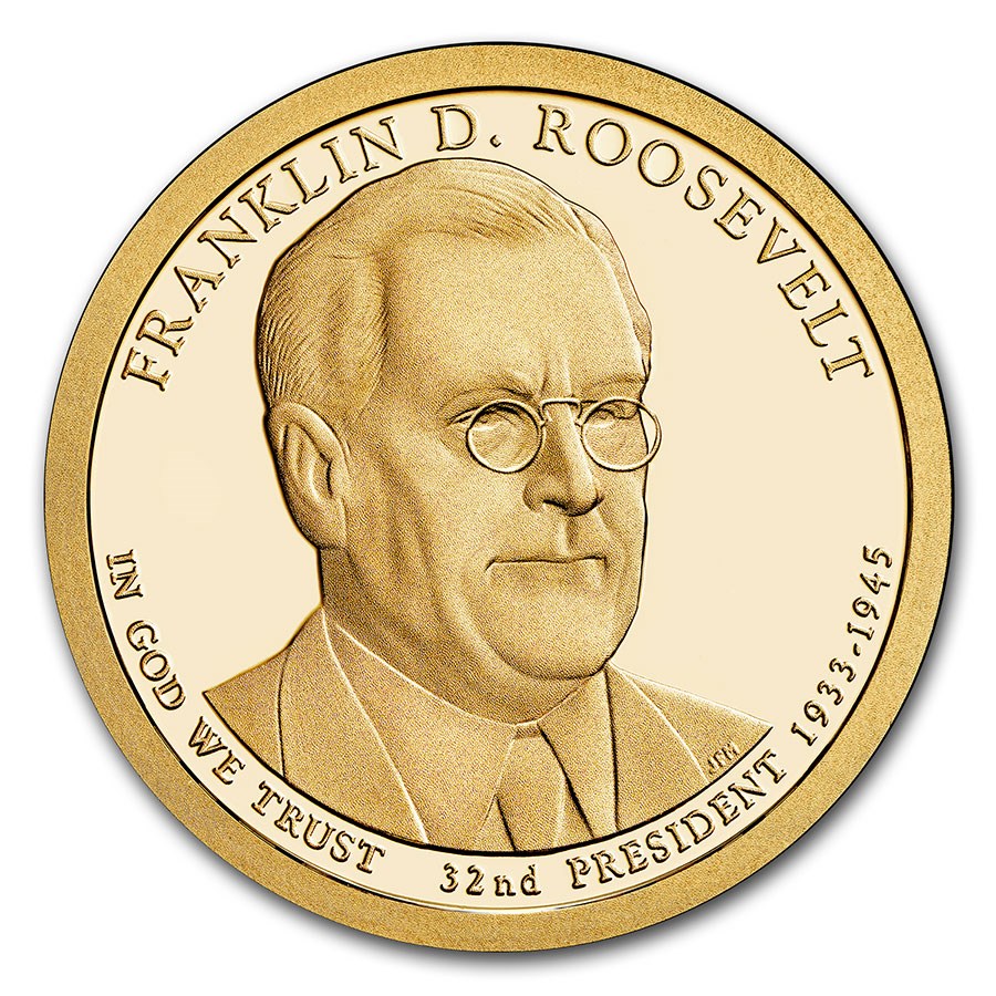 2014-S Franklin Roosevelt Presidential Dollar Proof
