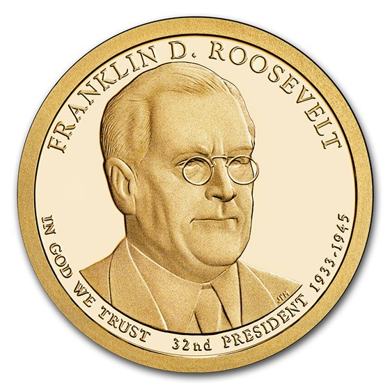 2014-S Franklin Roosevelt Presidential Dollar Proof 2014-S Franklin Roosevelt Presidential Dollar Proof