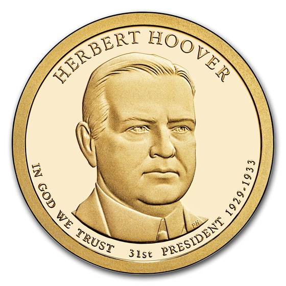2014-S Herbert Hoover Presidential Dollar Proof 2014-S Herbert Hoover Presidential Dollar Proof