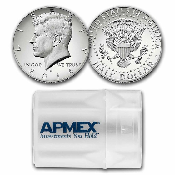 2014-S Kennedy Half Dollar 20-Coin Roll Proof 2014-S Kennedy Half Dollar 20-Coin Roll Proof