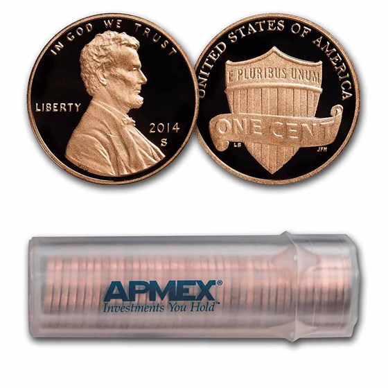 2014-S Lincoln Cent 50-Coin Roll Proof 2014-S Lincoln Cent 50-Coin Roll Proof