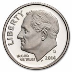 2014-S Roosevelt Dime 50-Coin Roll Proof (Silver)