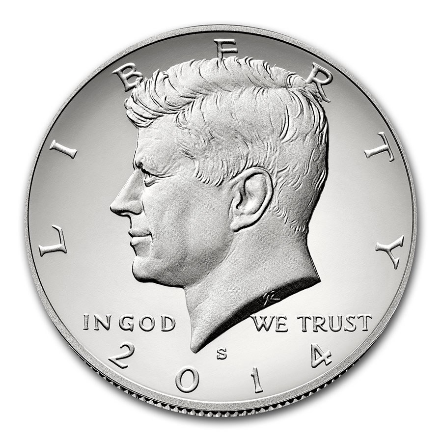 2014-S Silver Kennedy Half Dollar Gem Proof