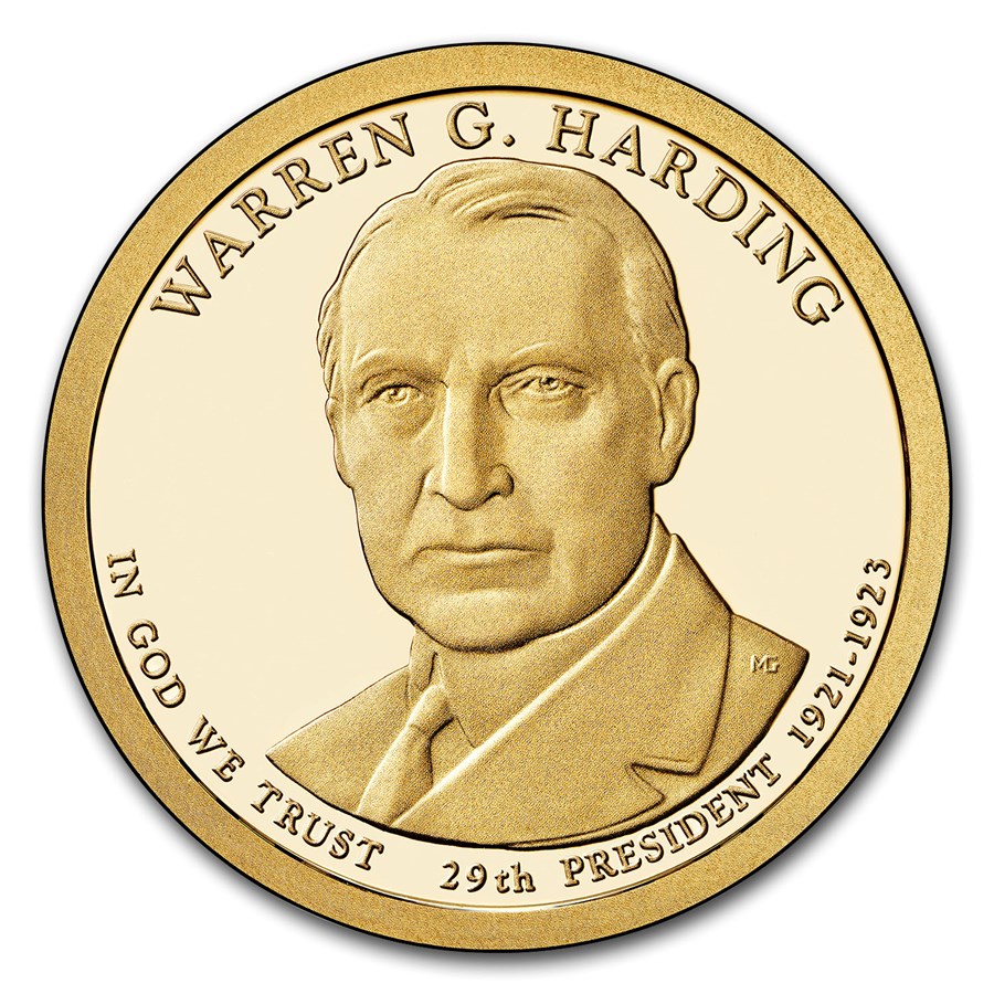 2014-S Warren Harding Presidential Dollar Proof