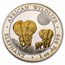 2014 Somalia 3-Coin Gold/Silver Elephant Set (w/ Box & COA)