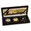 2014 Somalia 3-Coin Gold/Silver Elephant Set (w/ Box & COA)