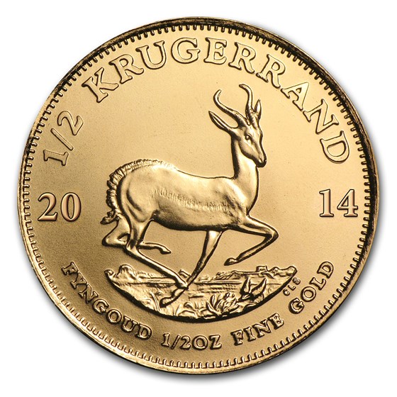 2014 South Africa 1/2 oz Gold Krugerrand 2014 South Africa 1/2 oz Gold Krugerrand