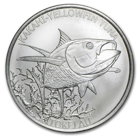 2014 Tokelau 1 oz Silver $5 Yellowfin Tuna 2014 Tokelau 1 oz Silver $5 Yellowfin Tuna