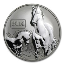 Buy 2014 Tokelau 1 oz Silver Lunar Year of the Horse Reverse Proof 