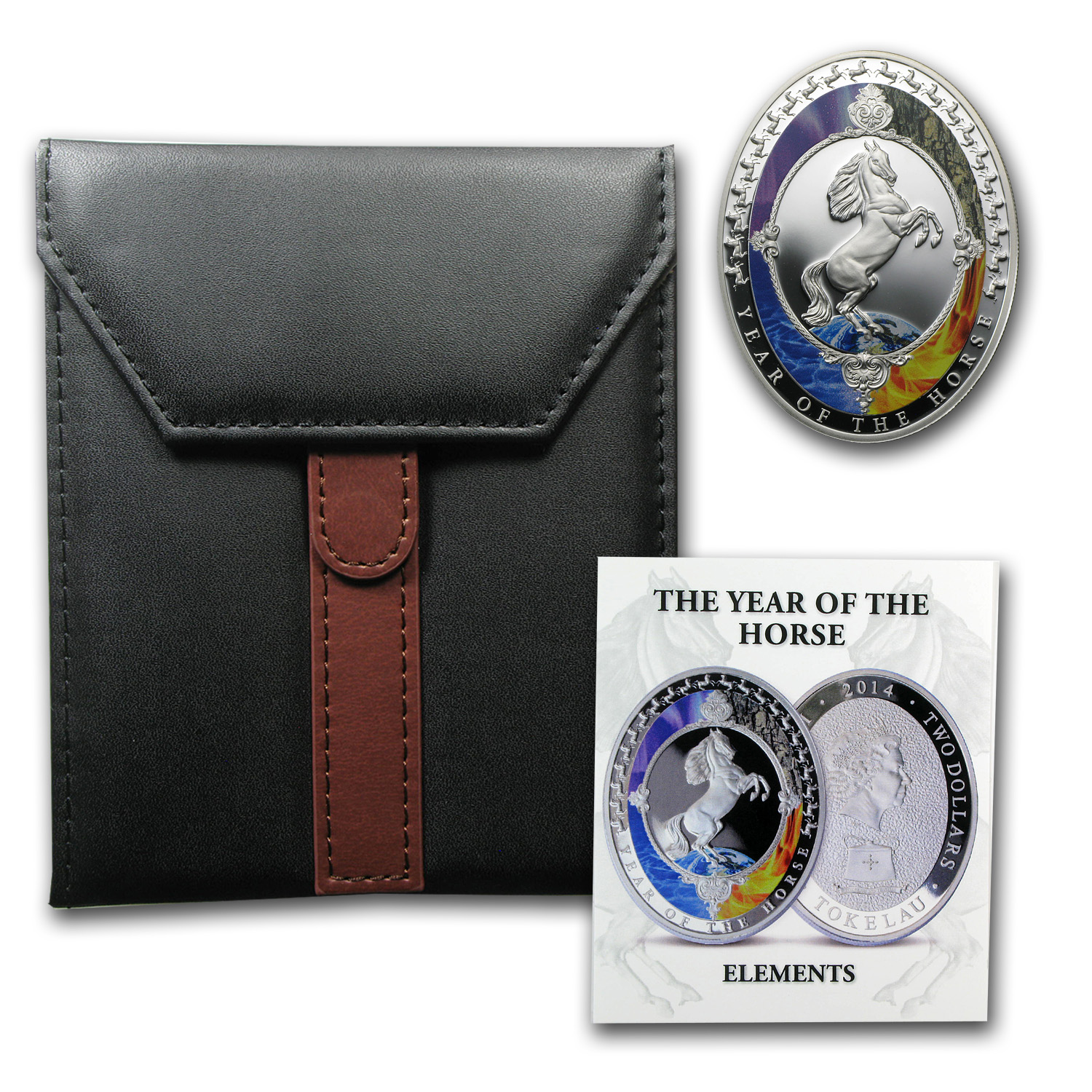 Buy 2014 Tokelau 1 oz Silver Year of the Horse Elements Prf
