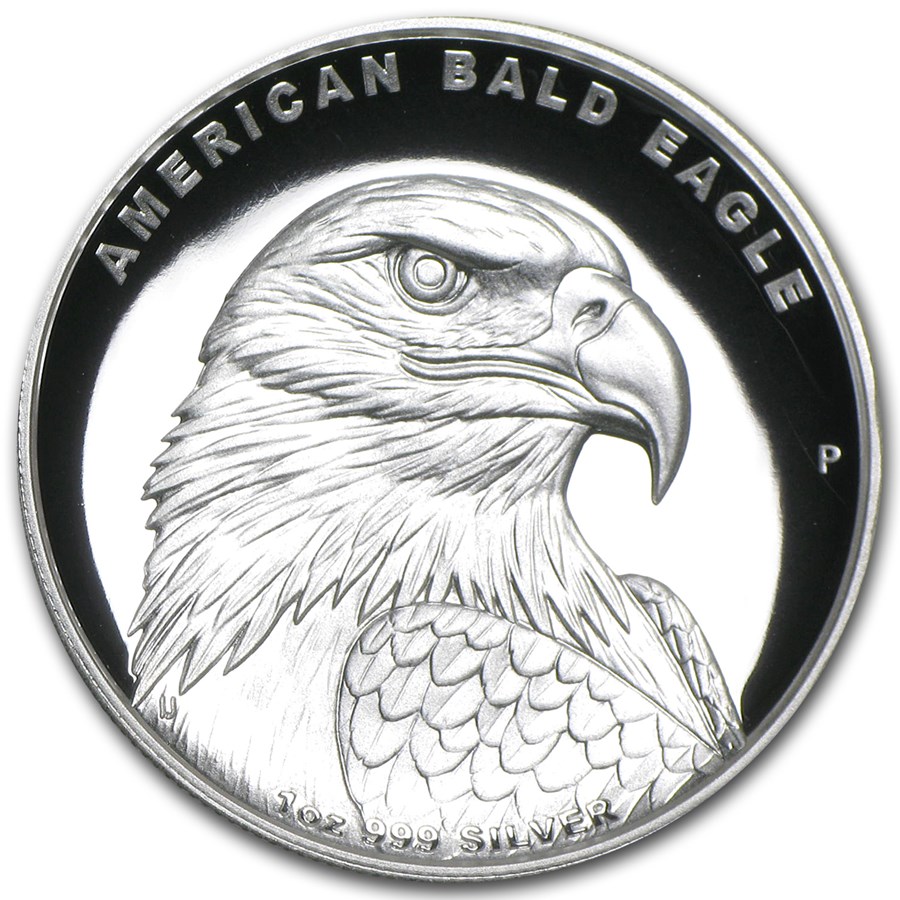 2014 Tuvalu 1 oz Silver Bald Eagle Proof (High Relief, Box & COA)